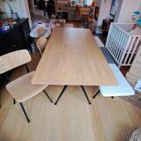 Hay - Pyramid table and bench + 3 Result chairs