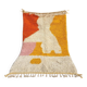 Unique Moroccan rug in natural wool 3x2 m