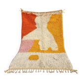 Tapis marocain en laine naturelle unique 3x2 m