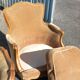 Paire de fauteuils style louis XV