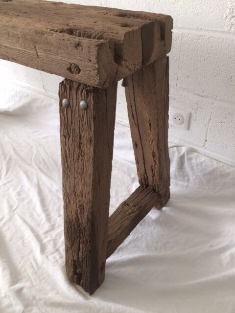 Workbench out of his barn wood