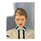 Portrait de femme huile sur isorel XXe