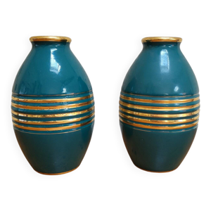 Paire de vases art déco