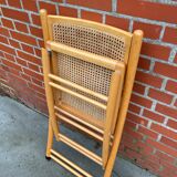 Vintage cesca style wooden folding chair design