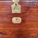 Coffret colonial ancien en teck