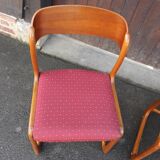 Pair of Baumann sled chairs