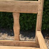 19th 10th wood oak back bench
