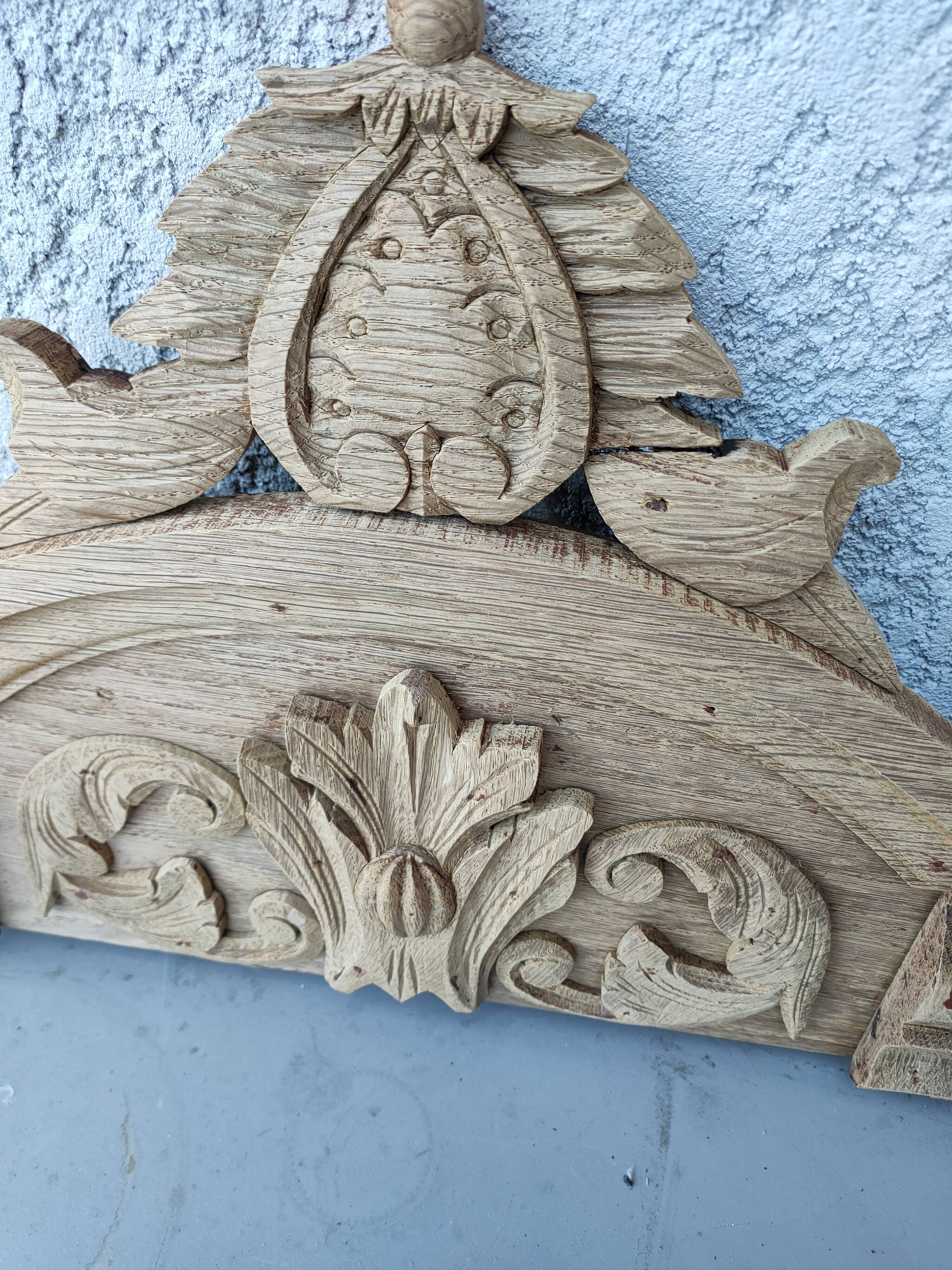 old oak pediment