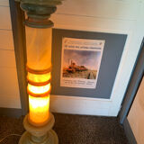 Illuminated alabaster column from the 1950s