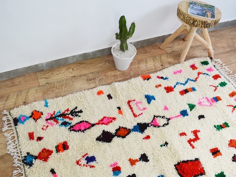 Handmade moroccan berber carpet 180 x 100 cm