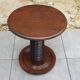 Round side table in turned wood