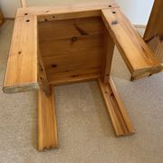 Massive pine teenage desk Roche and Bobois 1980s
