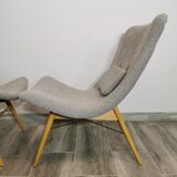 Restored pair of armchairs by Miroslav Navratil
