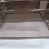 Artelano smoked glass and steel shelf
