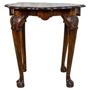 Table basse en noyer vintage, années 1950