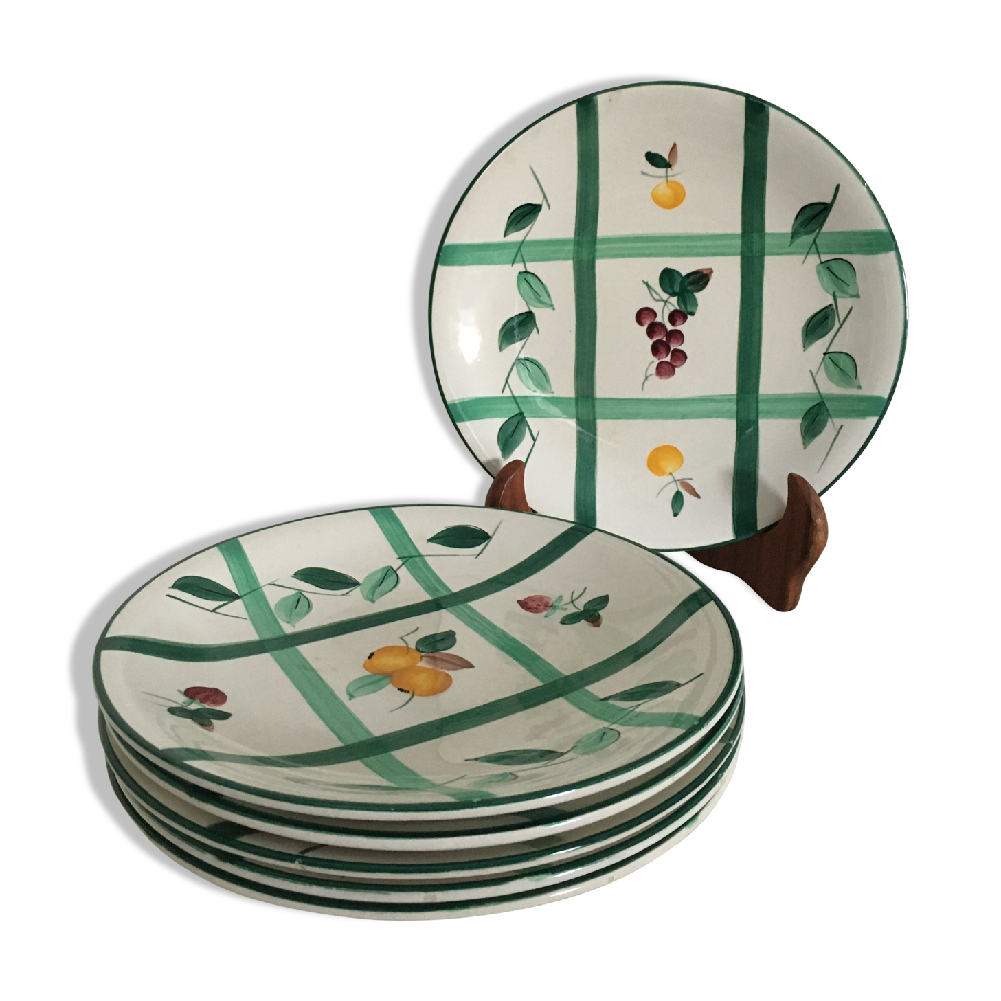 Lot of 6 Longchamp flat plates