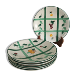 Lot of 6 Longchamp flat plates