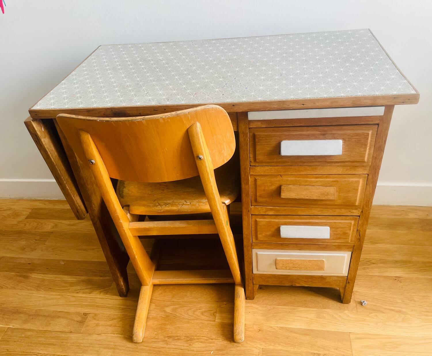 Child's desk and chair