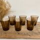6 petits verres fumés