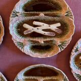 Barbotine plate service from Bavent (Orchies) 19th century (19th century)