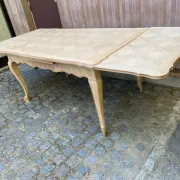 Louis XV dining table stripped in solid oak Versailles parquet 245cm