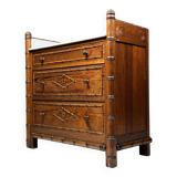 Faux bamboo chest of drawers 1900
