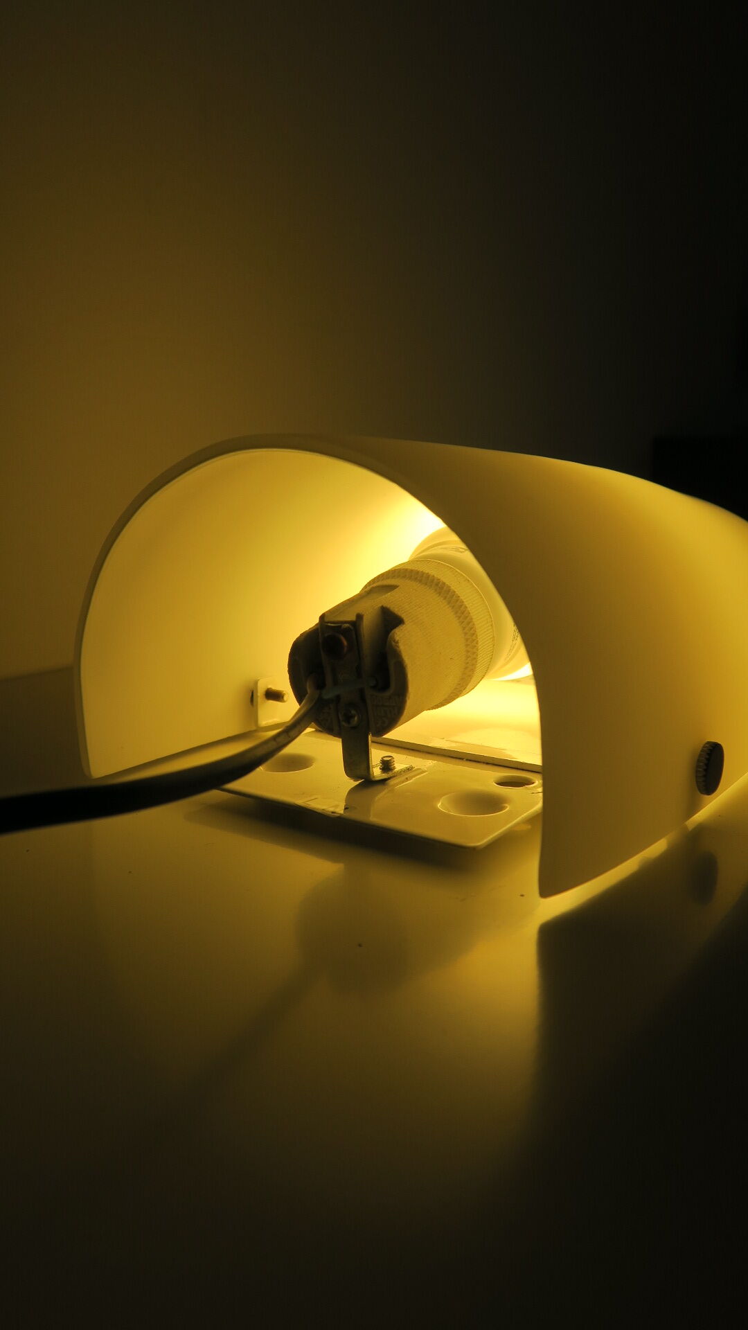 Opal glass wall lamp, styly from "fabas luce"