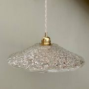 Vintage glass pendant lampshade - tableware collection -