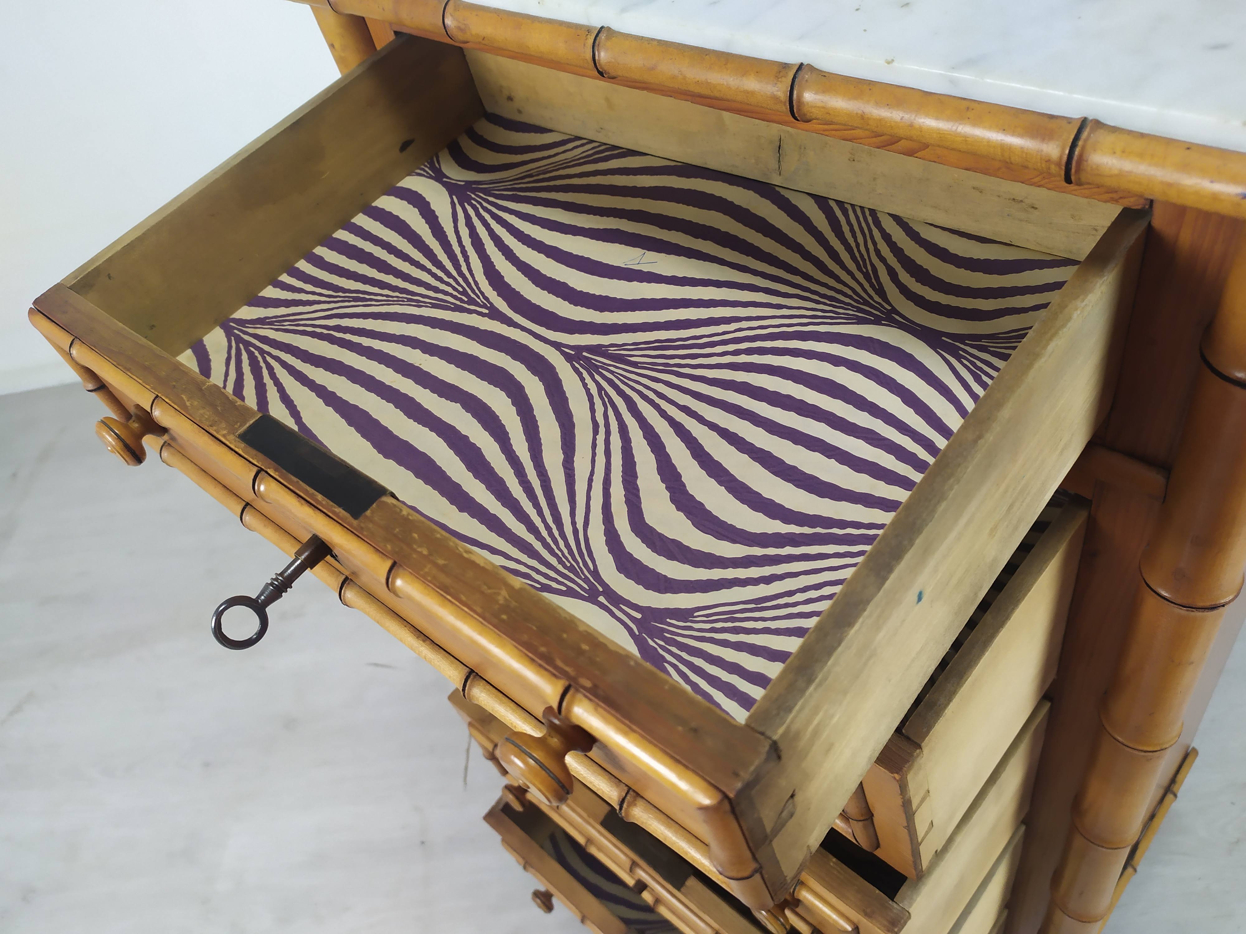 Rag picker 6 bamboo drawers