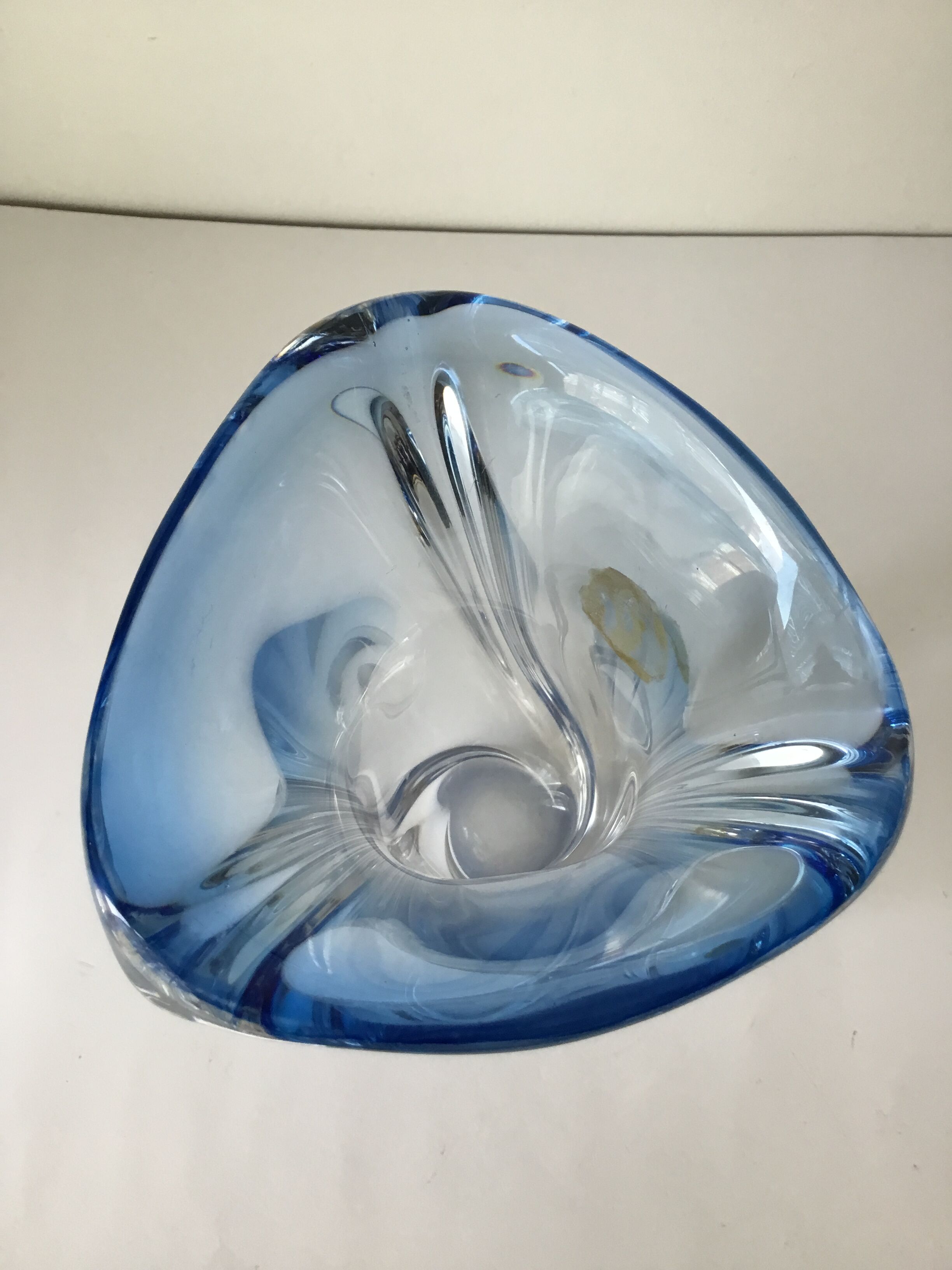 Crystal vase Val St Lambert