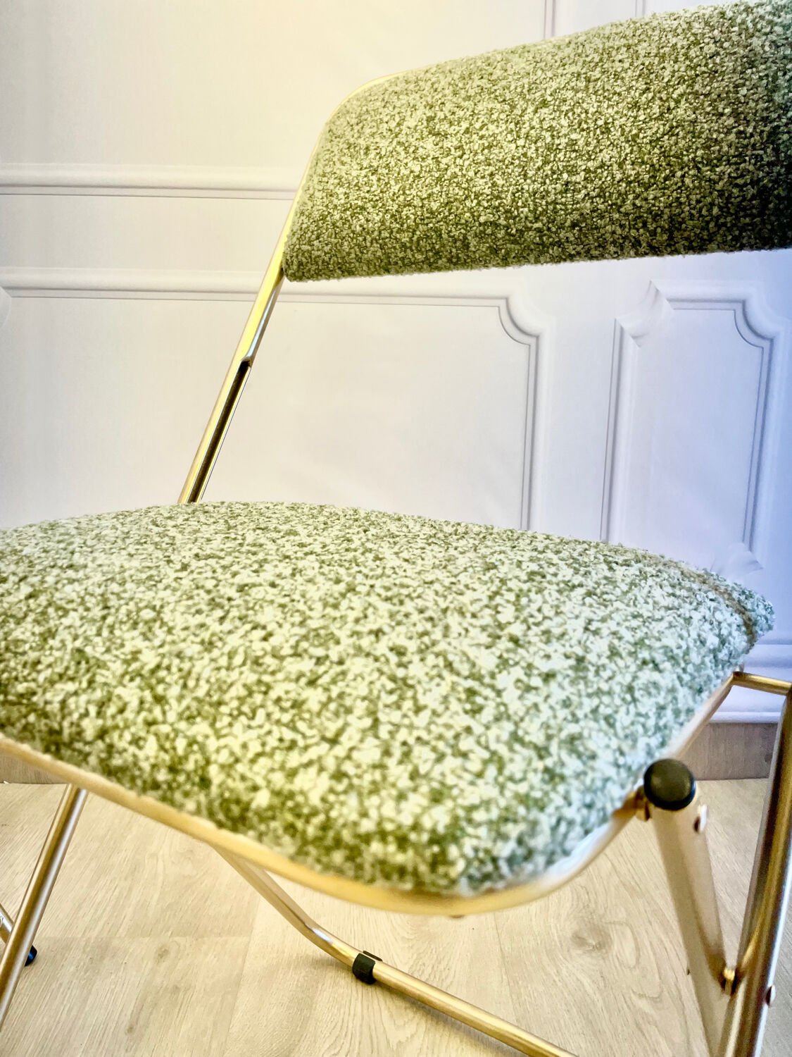 Paire de chaises Lafuma vintage restaurées – design années 70