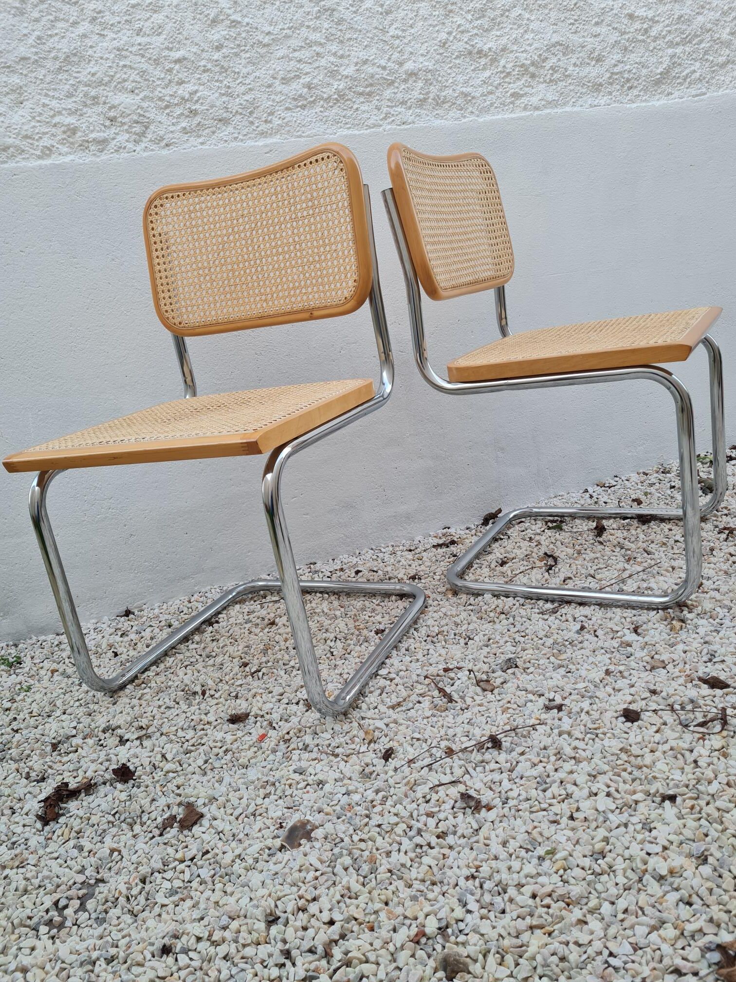 Pair of chairs B32 by Marcel Breuer