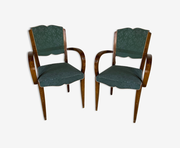 Paire fauteuil bridge moustache