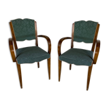 Pair armchair bridge moustache