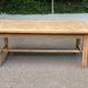 Renovated farmhouse dining table in raw wood from the 20th century 185cm