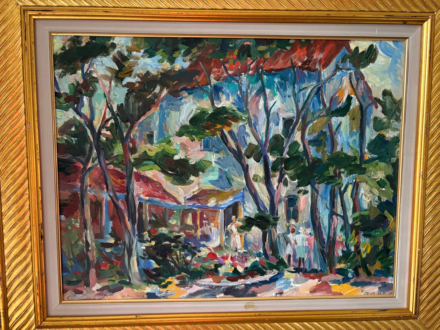 Landscape Russian school signed
