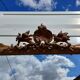 Miroir de Cheminée 19 éme en Bois et Stuk Doré