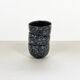 Black and gray ceramic mugs