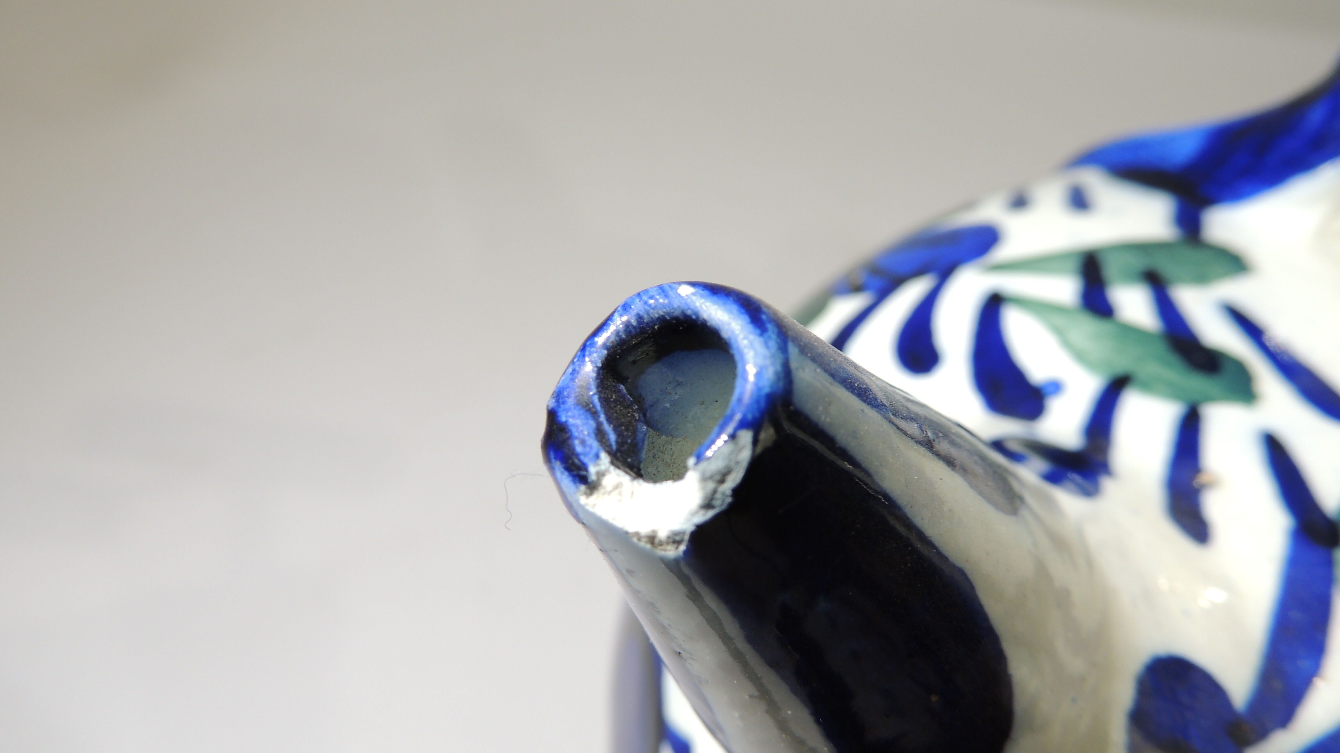 Gargoulette glazed terracotta /vintage/carafe/pitcher