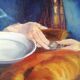 Huile sur toile vieil homme