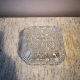 Vintage glass and crystal jewelry box