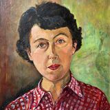 Painting "Self-portrait of the artist" J. Gaeremynck Salon artistes Français 1972