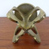 Brutalist Bronze Candle Holder, 1960s