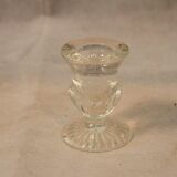 Five candle holders in glasses of 19th