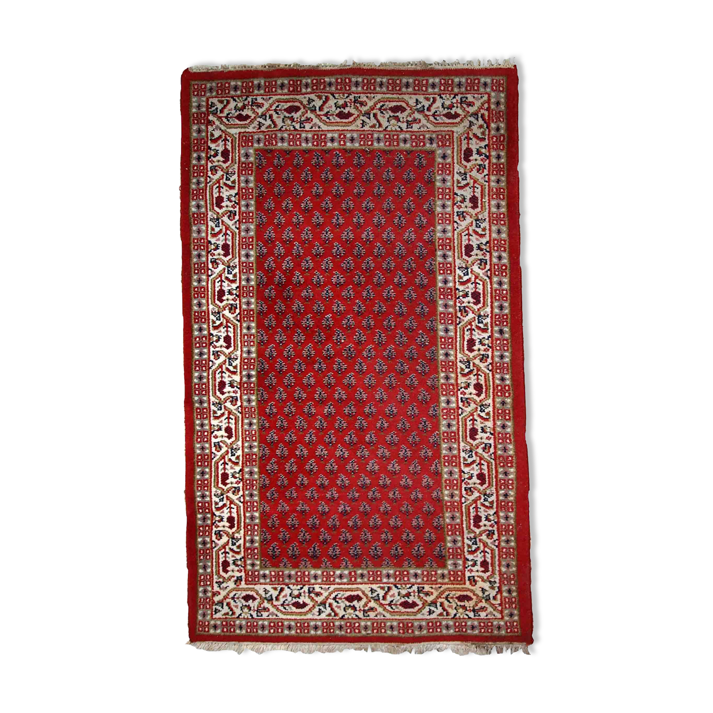 Vintage persian carpet seraband handmade 93cm x 162cm 1970s, 1c767