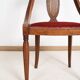 Chaise gondole Art Déco en bois massif