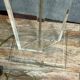 Travail italien des années 1980 : Lampadaire halogène à fut