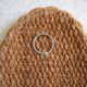 old rope mirror Audoux Minet vintage design 1950s old mirror 50s