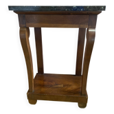 Restoration console in mahogany veneer