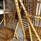 Paire de chaises en rotin années 50/60